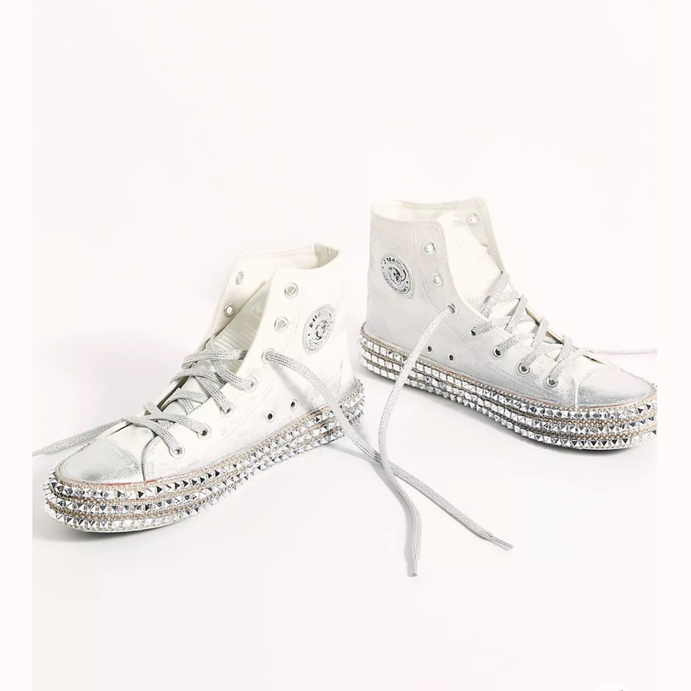 Studded Hi Top Sneakers